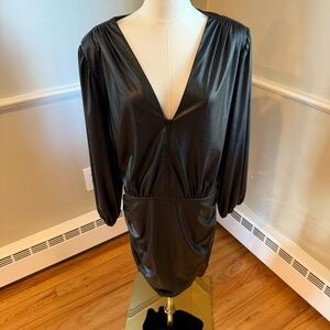 Ramy Brook Ines Faux Leather Dress